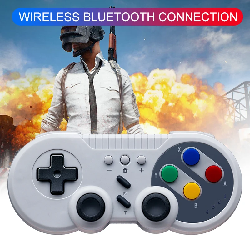 8bitdo SN30 Draadloze Controller 6-As Burst Trillingen Turbo Functie Joystick voor Schakelaar Stoom Windows Android iOS