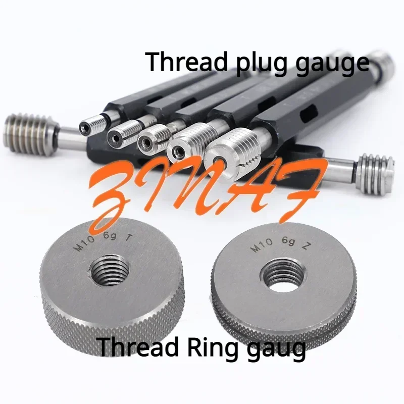 Thread Plug Gauge/Ring gauge GO/NO M20 M22 M24 M27M32 M40 M42 M48 Gauge 6H Precision Internal Screw Gage,Pitch Thread Test Tool