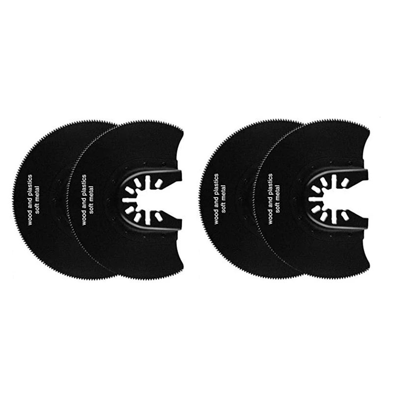 목재 절단용 반원형 HCS 세그먼트 톱날, 다기능 전동 공구, 진동 멀티 공구, 88mm, 5 개