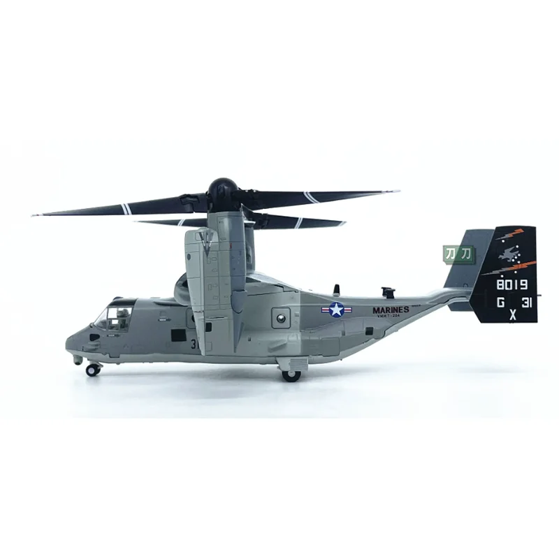 WLTK 1/72 Scale US Marine Corps MV-22B Osprey Transport Helicopter Die-cast Alloy Aircraft Model Collectible Decorative
