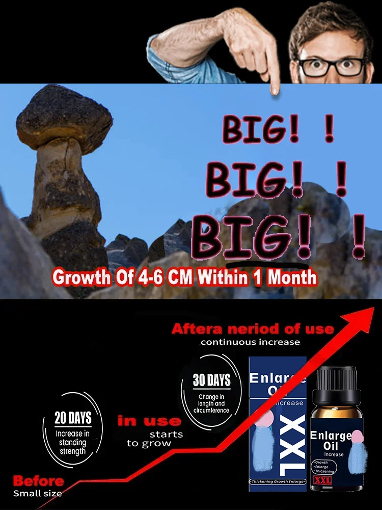 Can increase size and strength, enlargement oil permanent growth thickening oil increase men