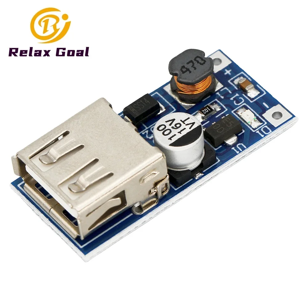 DC-DC USB Output Charger Converter Step Up 0.9V ~ 5V To 5V 600MA Power Boost Module USB Mobile Power Supply Boost Board