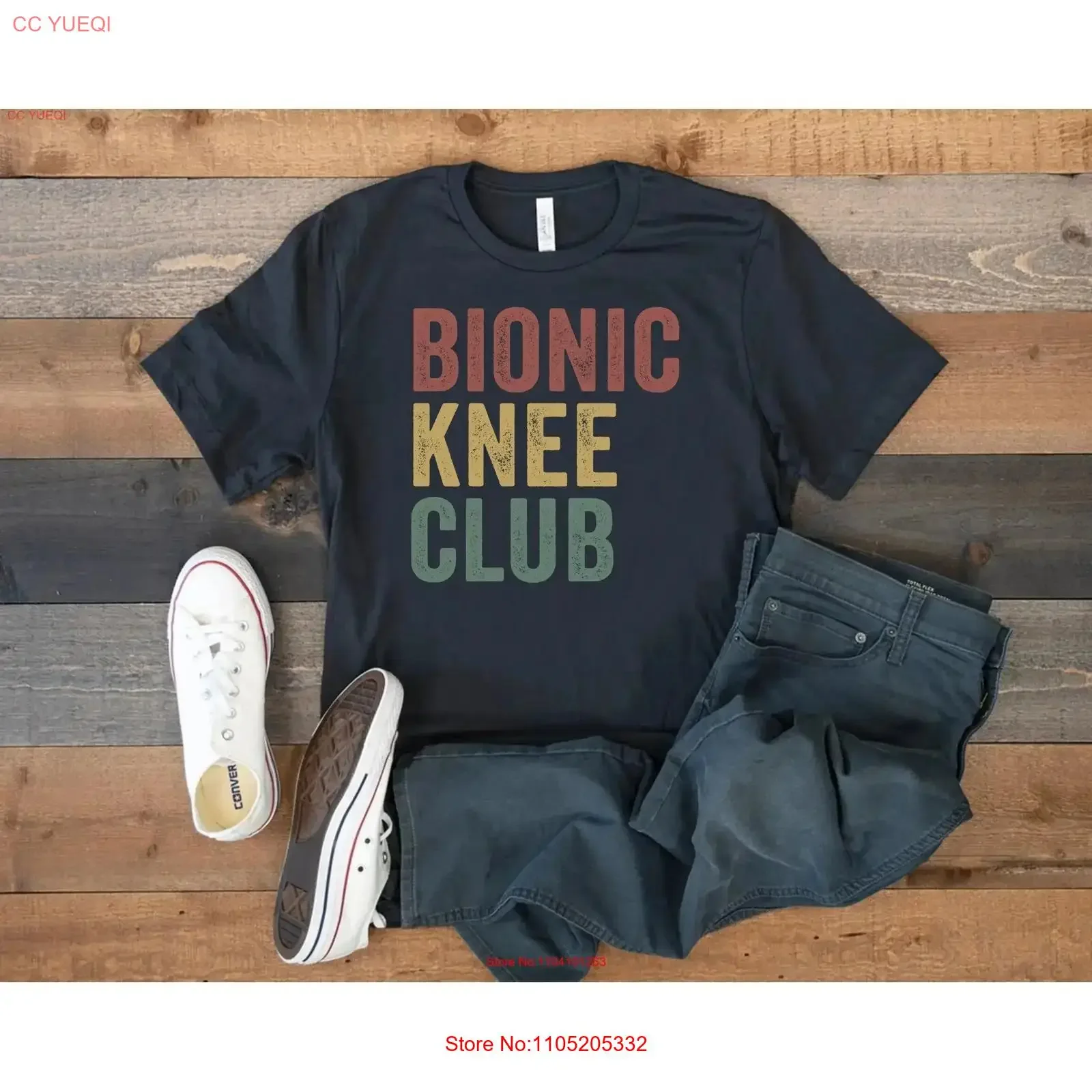 Camiseta de repuesto Bionic Knee Club, ropa de operación de cirugía después de la publicación, ropa de diseñador gráfico lavada vintage