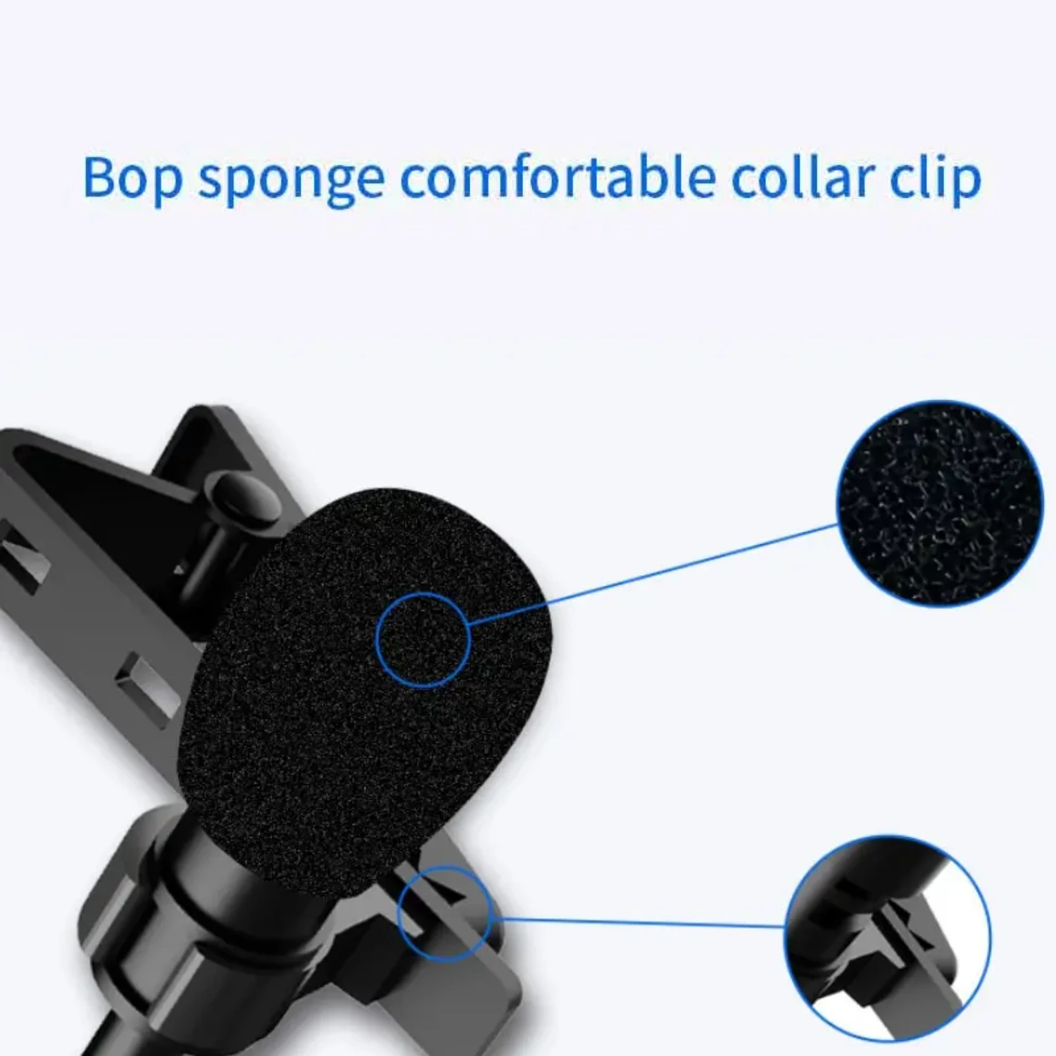 Collar Clip Microphone Mini Portable Small Microphone Live Broadcast Eat Broadcast Mobile Phone Computer Recording Noise Reducti