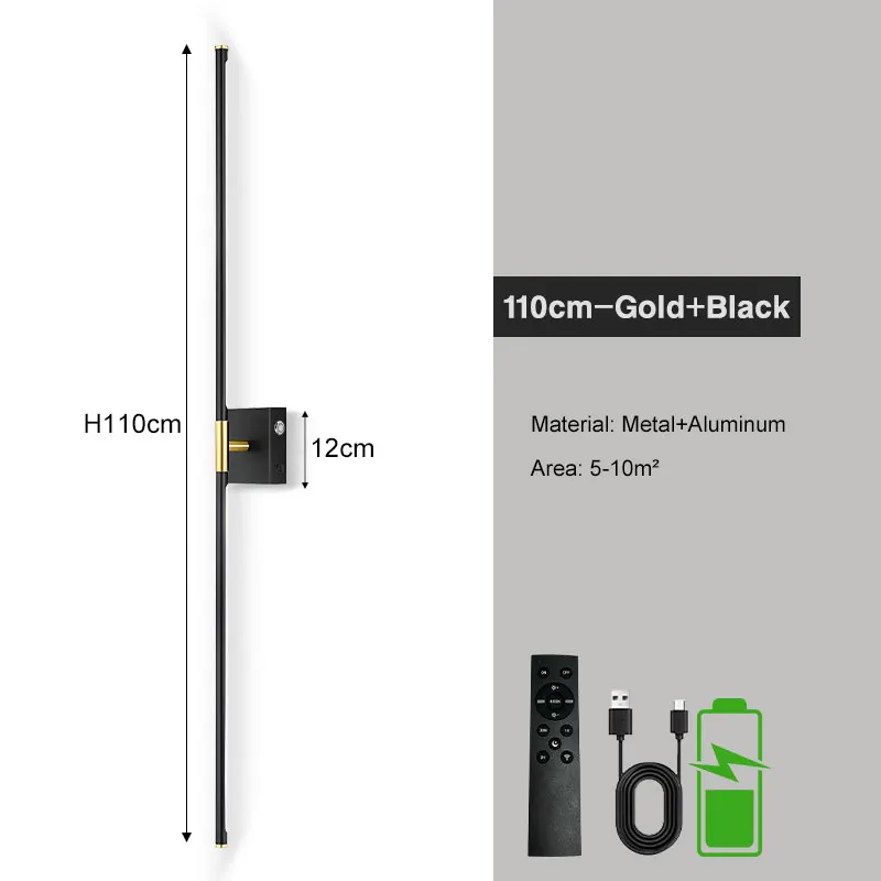 360 °   Draaibare oplaadbare batterij LED-wandlampen Oplaadbare wandlamp met afstandsbediening 3CCT Touch dimbare wandkandelaar