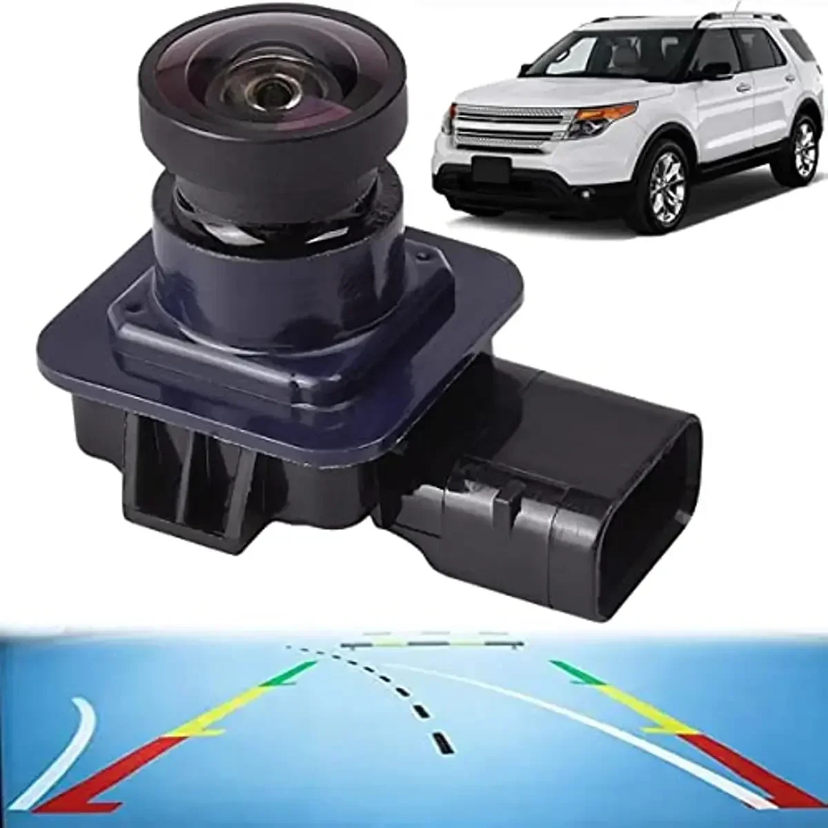 

Vehicle Rear View Backup Parking Camera For 2011-2015 Ford Explorer EB5Z-19G490-A DB5Z19G490A With Guidelines