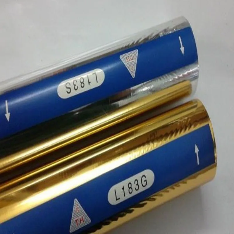 Hot Foil Rolls Silver Or Gold Color 2 Rolls 64cmx120m/roll