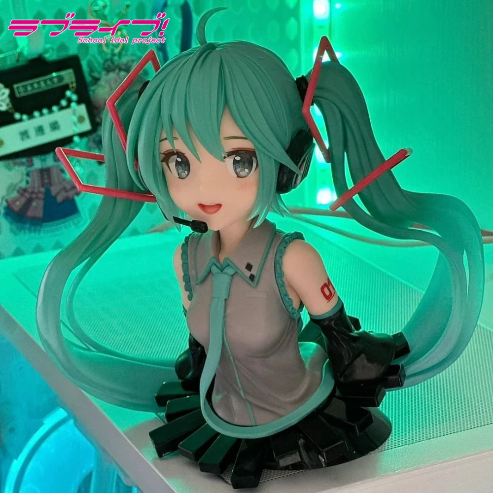 Anime Virtual Idol Hatsune Miku & Kasane Teto Chokonose Cute Bust Figure PVC Collectible Desktop Decoration for Birthday Gifts