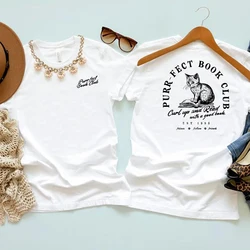 Cat Bookish T Shirt Book Club Shirt for Cat Lovers Reading Shirts Books Reading Tee Trendy Short Sleeves Tops Book Lover Gift