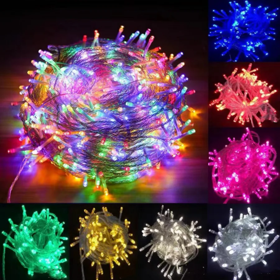 outdoor Waterproof LED Fairy String Lights 7 Color Battery Operated LED String Light Christmas Birthday Home Party Decor Lamp