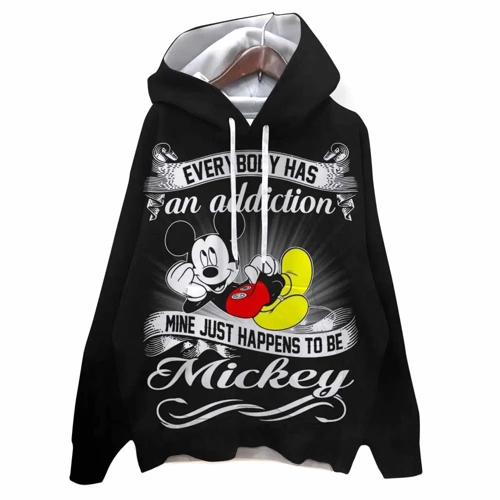 Herfst Harajuku Mode Hoodie Casual Losse Herfst Trui Hoodies Disney Mickey Mouse print Y2K Kleding Tops Hoodies