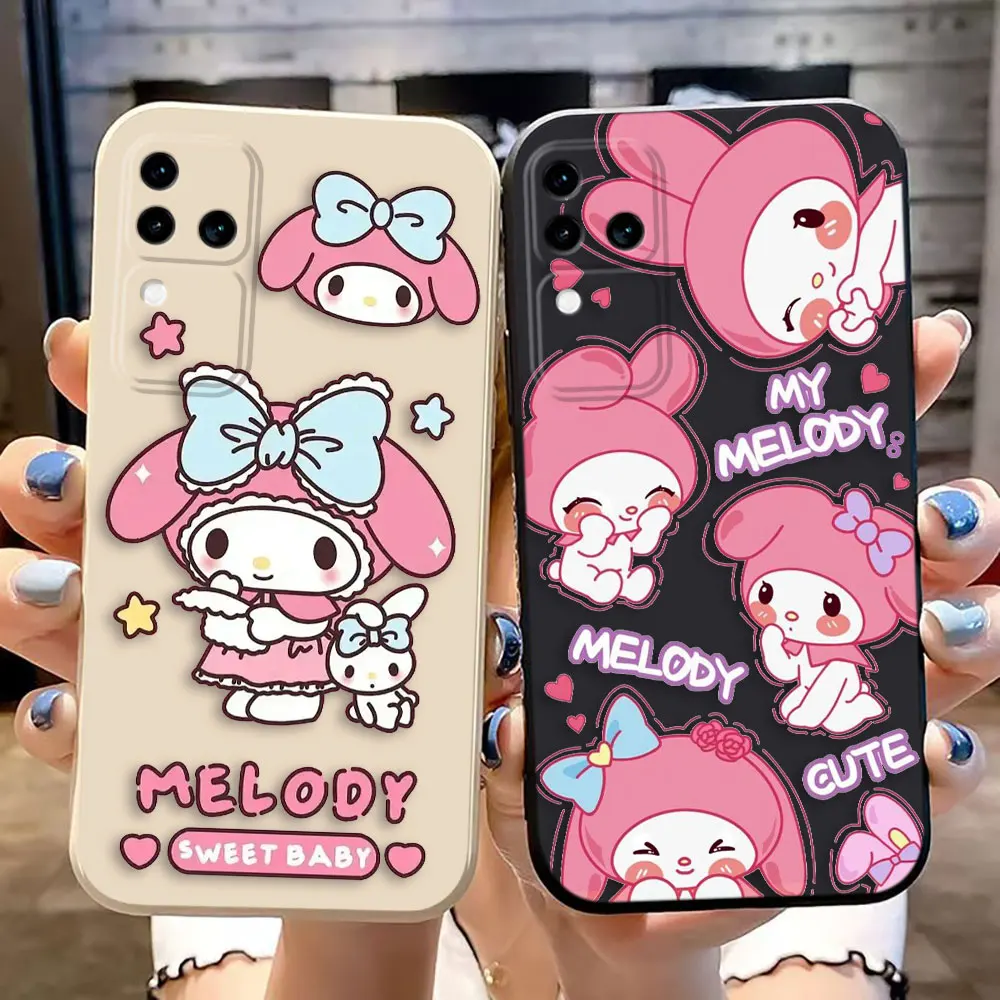 Cartoon My Melody Cover Phone Case For VIVO S1 S16 V15 V17 V20 V20ES V21 V23E V25 V27 V27E V29 V29E V30 V30E PRO PV23 5G