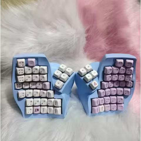 NEW Clavert Vertical Split Keyboard Custom 2.4g Wireless/wired Single-mode Qmk Vial Change Keys Hot-swap Ergonomics Keyboard