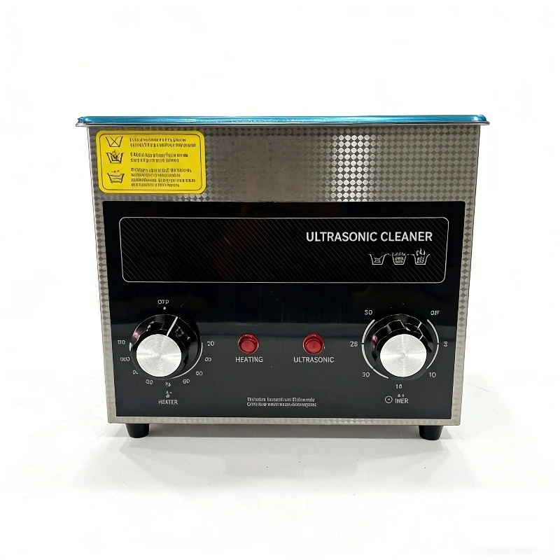 Heater, multiple gentle modes, knob control, 3L stainless steel ultrasonic cleaning machine, used for home cleaning