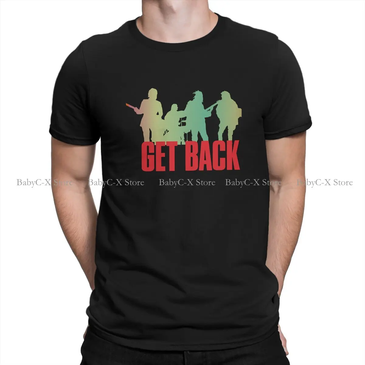 Get Back Fashion TShirts The Beatle Band Men Harajuku Tops T Shirt Round Neck