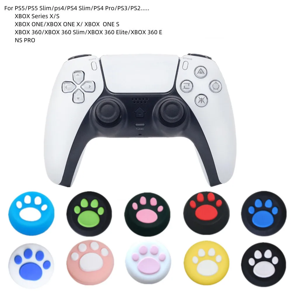 Thumb Stick Grip Cap para Sony Playstation 5 PS5 PS4/PS4 Slim/PS4 Pro/PS3 Xbox Series X/S One 360 E WII U Controller Accessories