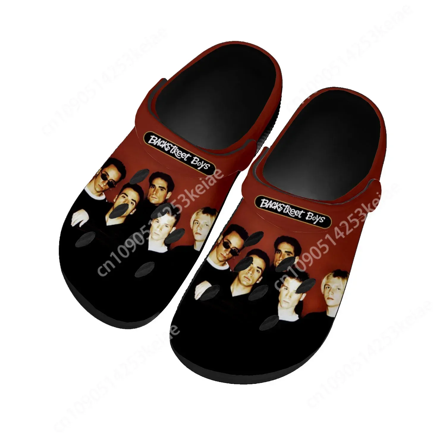 Backstreet Boys Pop Band Bsb Home Clogs Custom Water Shoes Mens Womens Teenager Shoes Clog Breathable Beach Hole Slippers Black