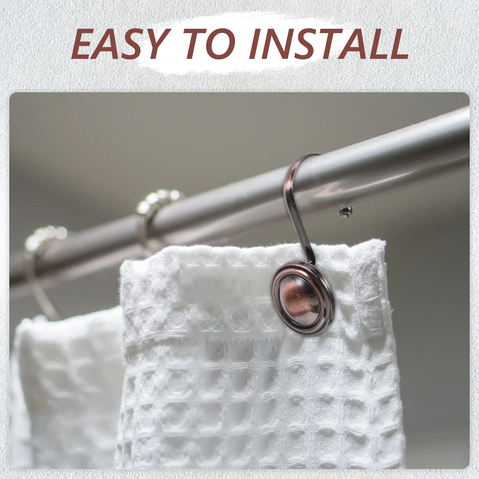 винтажные крючки для занавесок для душа