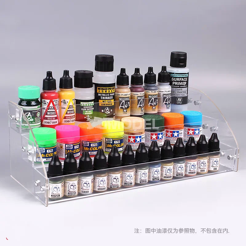 

Model Tool Model Paint Storage Rack Acrylic Transparent Paint Box TOO-97