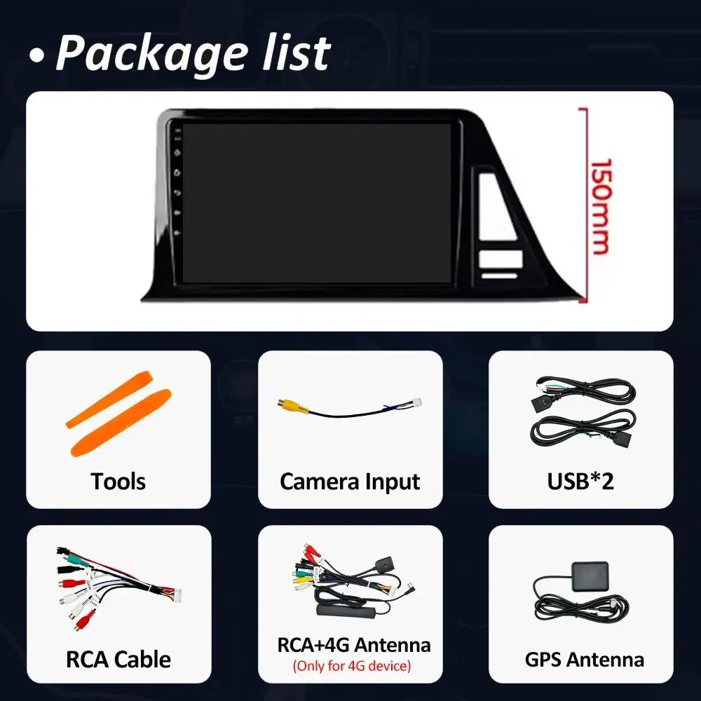 أندرويد 16 السيارات لتويوتا C-HR حقوق الإنسان 2016 - 2020 راديو السيارة مشغل وسائط متعددة اللاسلكية Carplay ستيريو نظام تحديد المواقع أدوات الملاحة BT