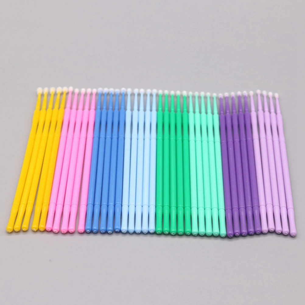 

100 Pcs Eyelash Swab Applicator Brush Miniature Extension Cotton Swabs Micro Pink