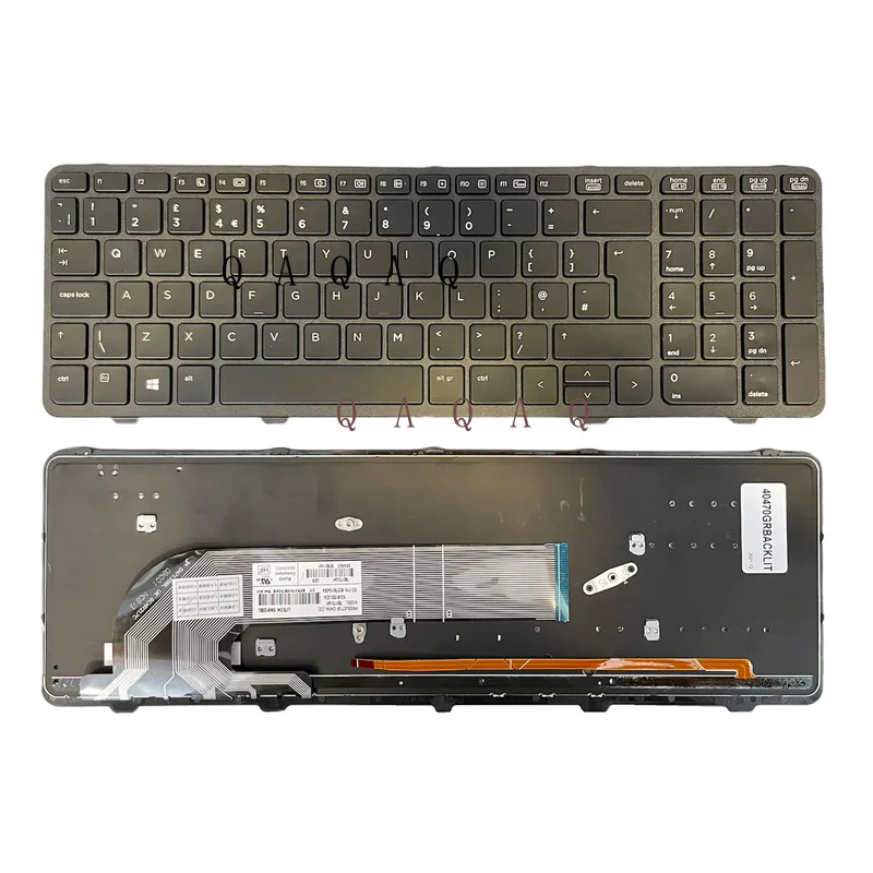 

QA новая клавиатура для ноутбука HP ProBook 650 G1 655 G1, клавиатура с подсветкой в США