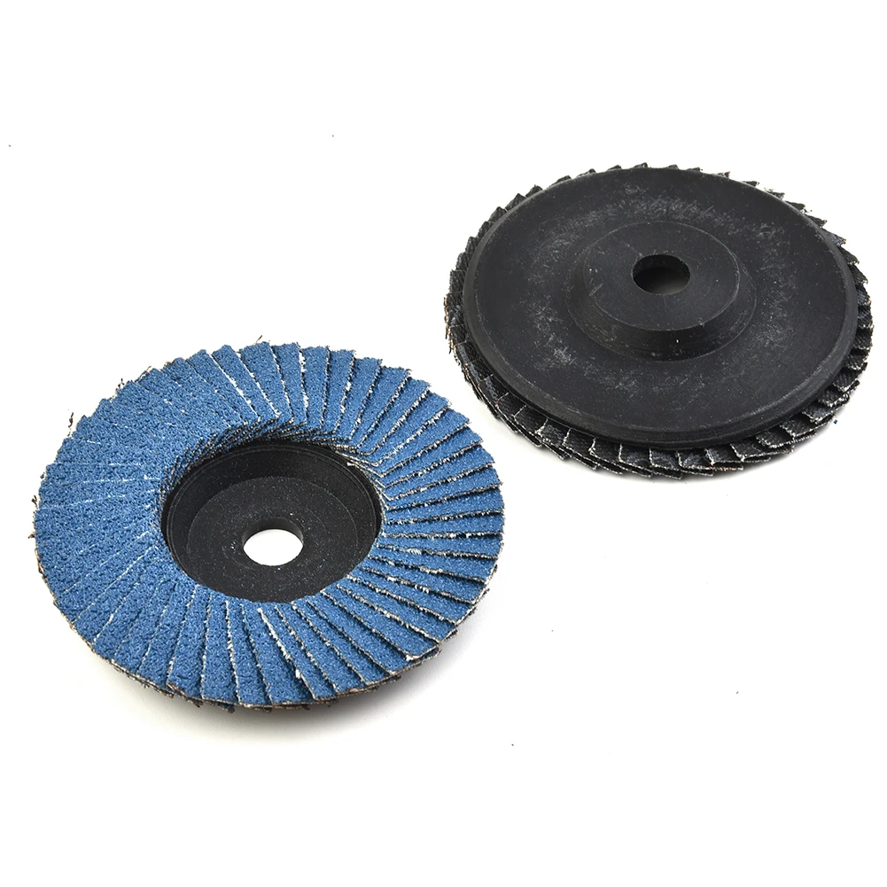 75mm Slijpschijf Blauwe Flap Schijven Plat Voor Haakse Slijper Gat 10mm Schuurschijven Reserve 3 Inch 3 stuks Praktisch