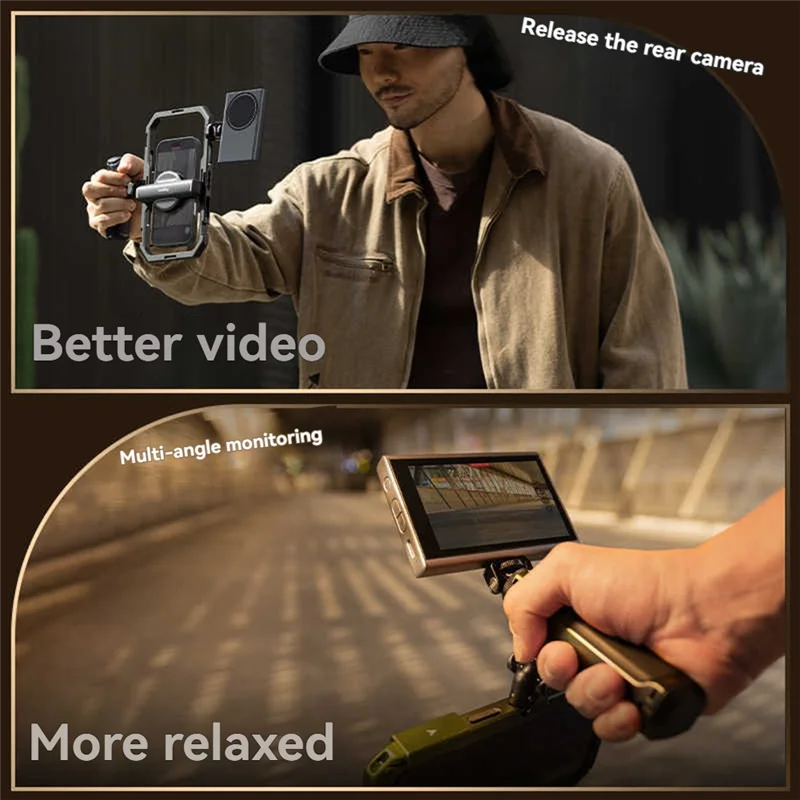 

Wireless Video Monitor Kit For Vlogging With Remote For Iphone & Android Phones