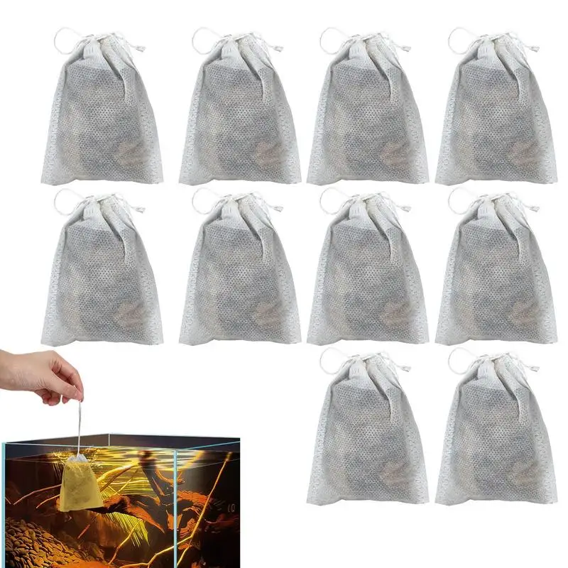 10 bag Catappa Leaves For Aquariums Aquatic Betta Shrimp Leaves Natural Water Conditioner Leave Habitat Producing Almond Leaves