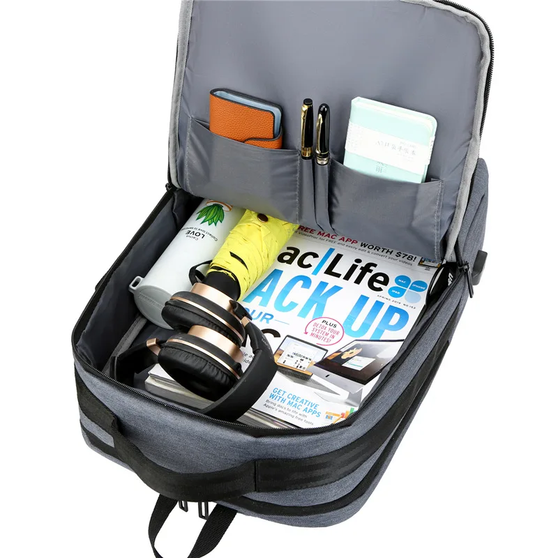 Backpack multifunctional leisure 15.6-inch computer bag with large capacity travel USB charging backpack