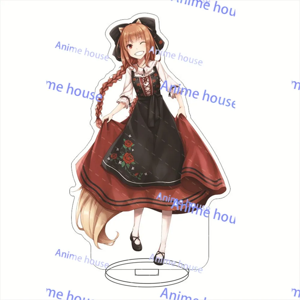 HOT Anime spice and Wolf Acrylic stand character doll anime key chain for gift table decorations 15CM