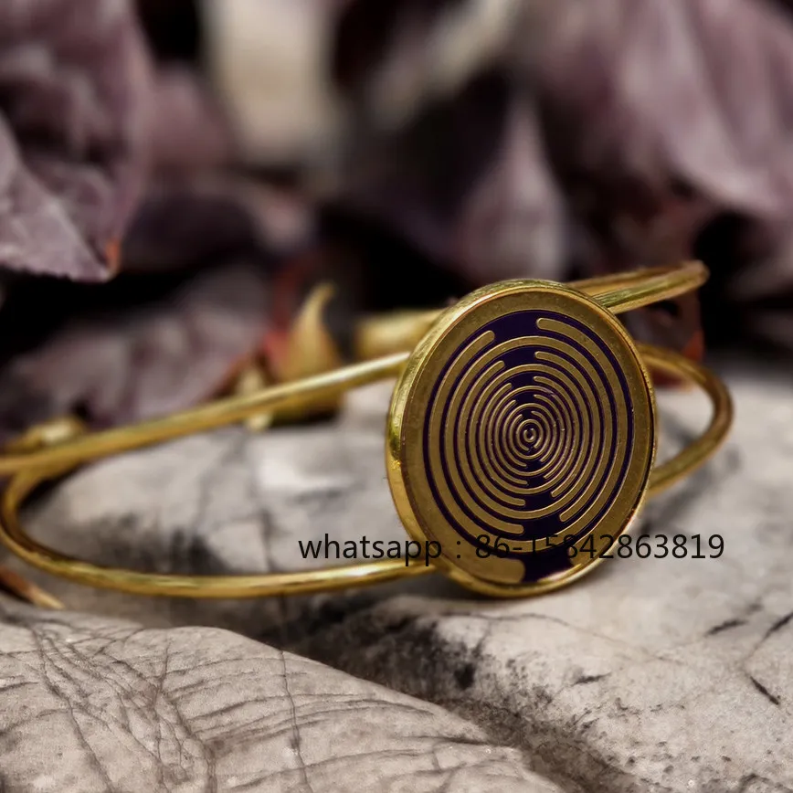 MWO Polarizing Disc Bracelet Tesla Electric Coil Multi-Frequency Wave Oscillator Magnetic Field Electromagnetic Antenna Bracelet