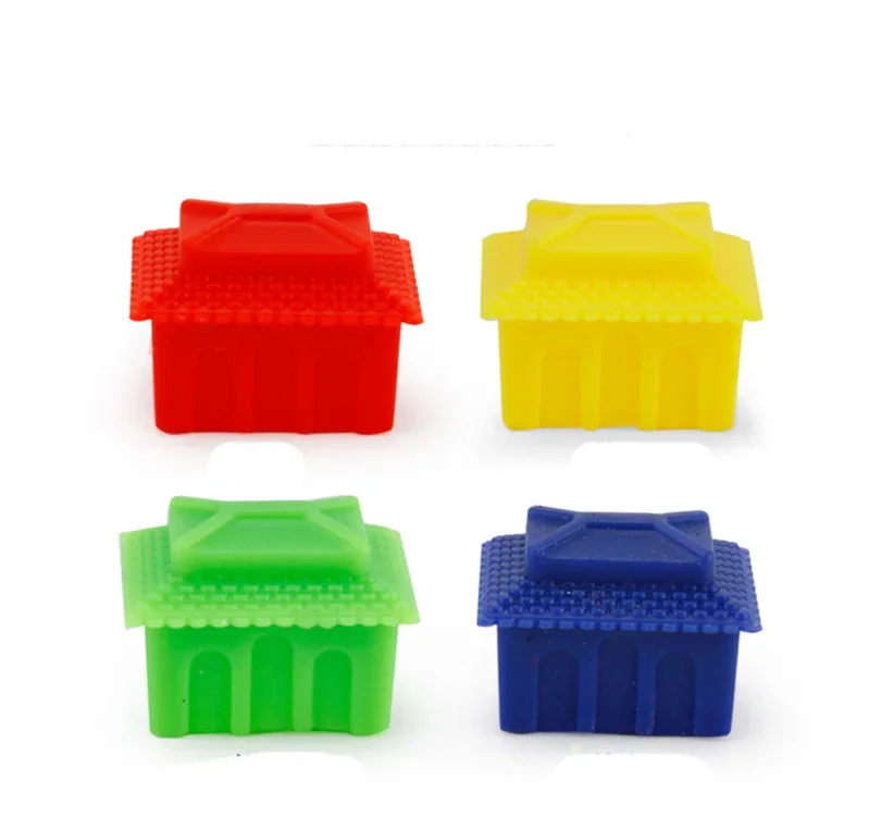 50 قطعة/المجموعة/مجموعة قطع شطرنج منزلية ملحقات ألعاب الطاولة 6 ألوان قطع بلاستيكية