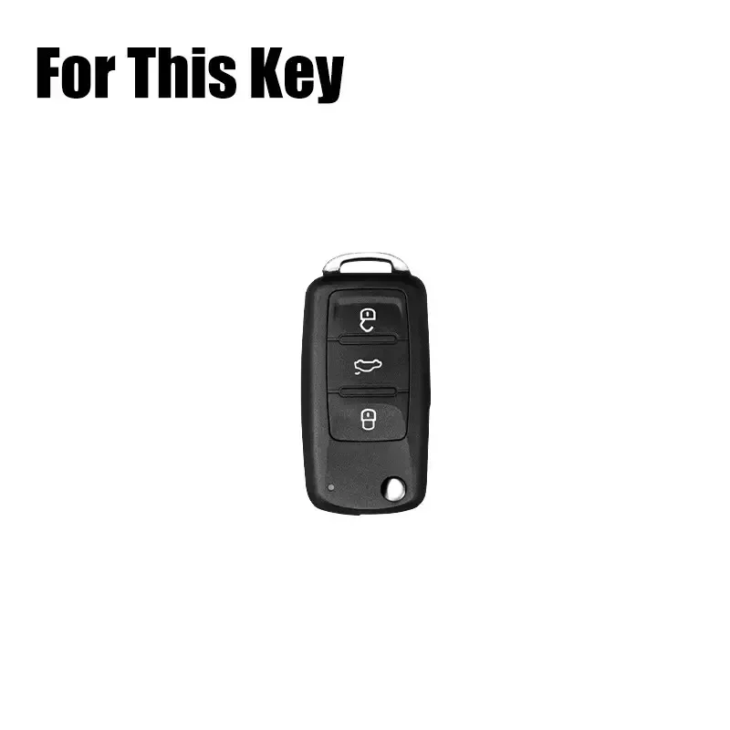 Genuine Leather Car Key Fob Case Cover Holder For VW Golf GTI Jetta Passat Beetle Tiguan CC EOS MK4 MK5 GTI R32 Rabbit Touareg