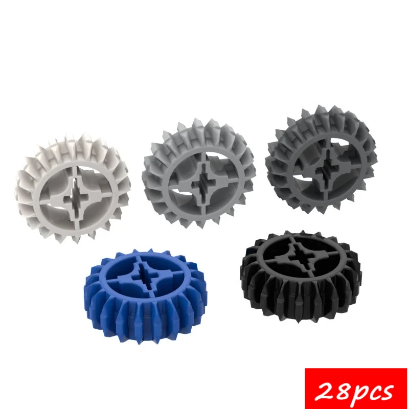 28PCS High-Tech ประกอบอนุภาค 32269 ฟันคลัทช์เกียร์ Building Blocks ชุดเปลี่ยนชิ้นส่วนของเล่นเด็กของขวัญวันเกิด