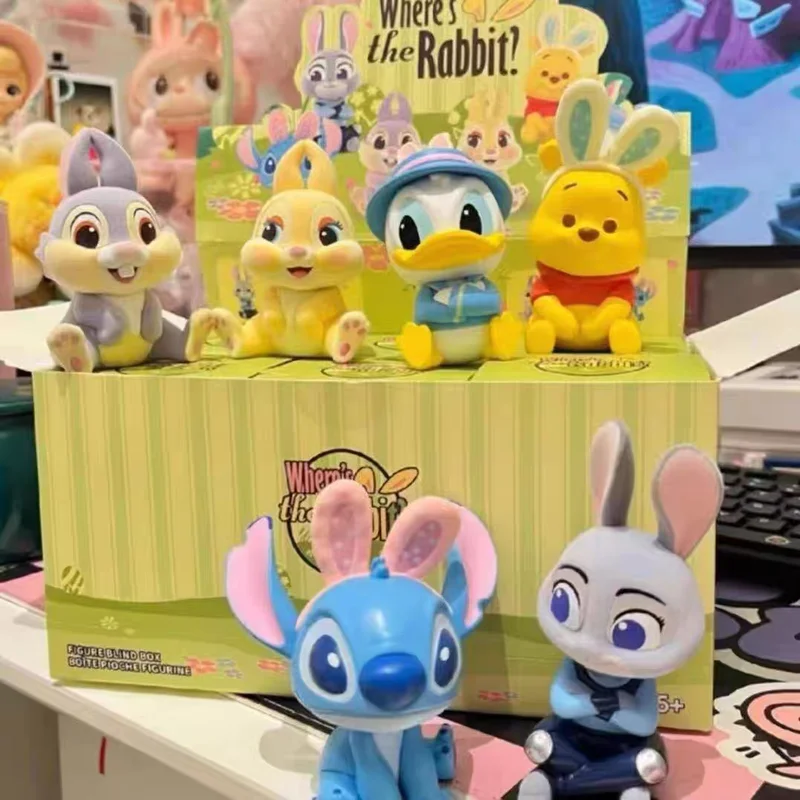 

Disney Series Rabbit Blind Box Figurines Cartoon Desktop Ornaments Gifts Collectible Action Toy Figures Fantasy Figurines