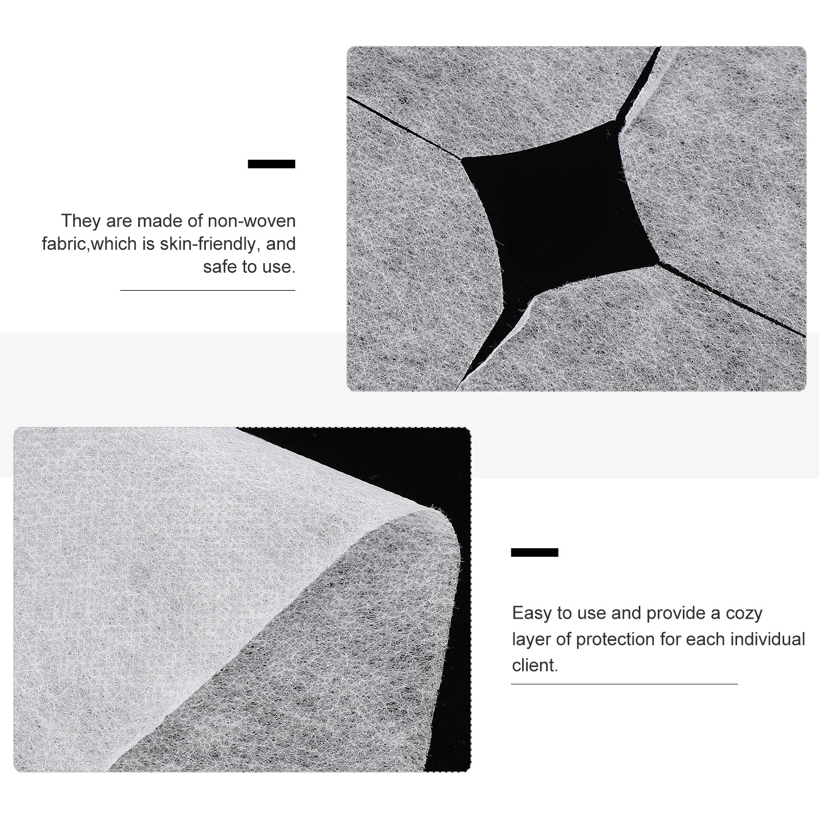 

100pcs Beauty Hole Towel Disposable Face Pillow Cover Non-Woven Massage Headrest Pad For Spa Salon Chiropractic Therapy Face