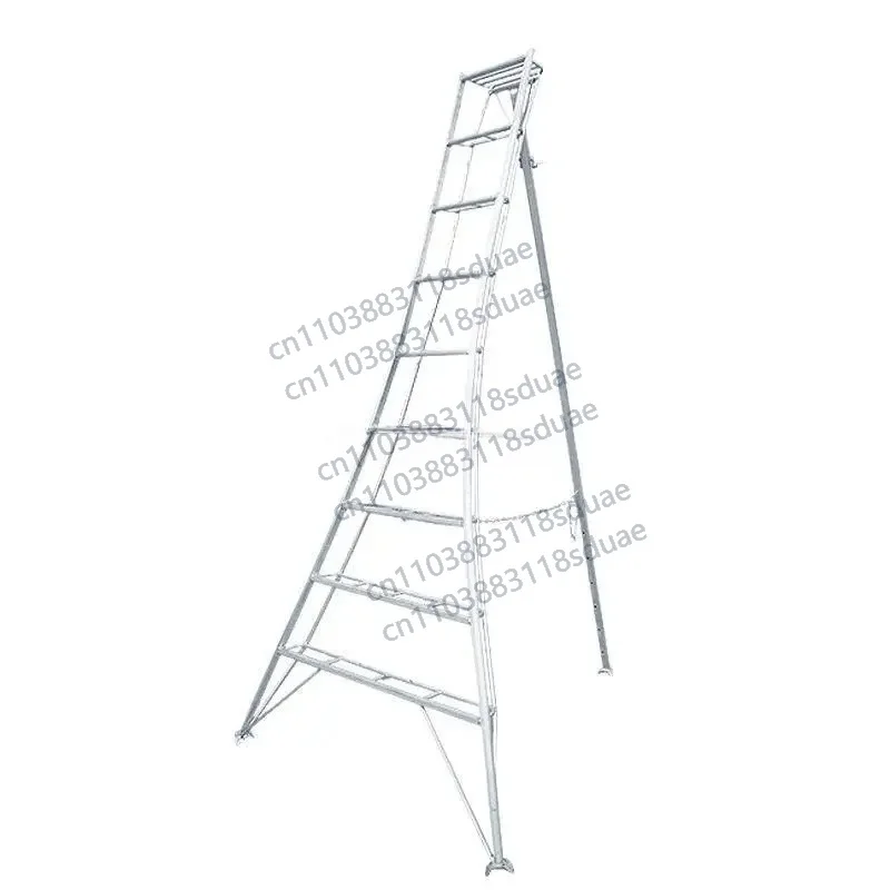 

Aluminum alloy horticultural tripod ladder agricultural fruit tree picking ladder pruning ladder stool garden special