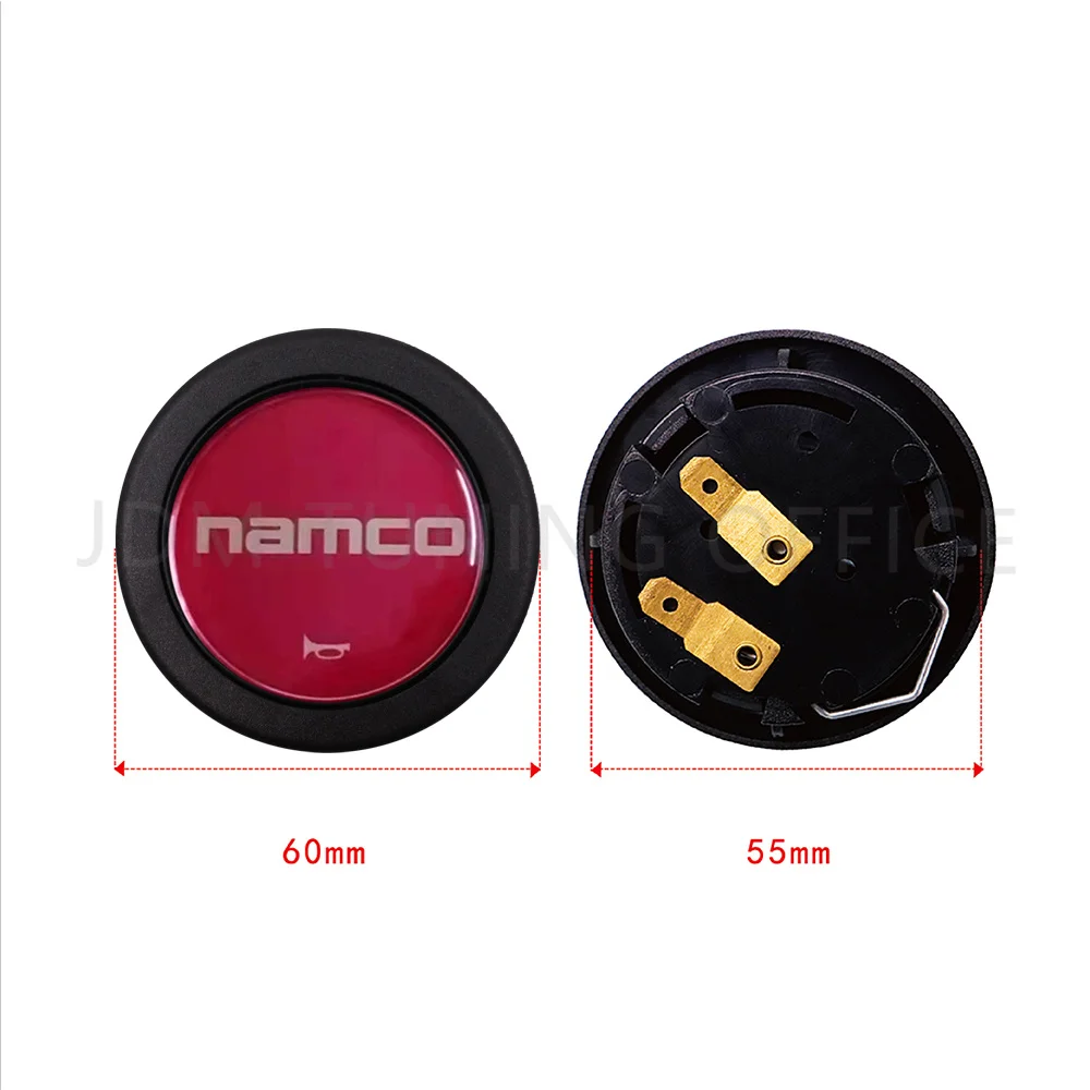 Car Styling Red Steering Wheel Horn JDM Button Racing Cartoon Namco Sport Modified Horn Button Car Accessories