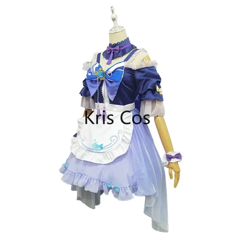 FC6Cosplay Kokomi Leuke Meid Kostuum Leuke Lolita Jurk Cosplay Genshin Impact Vrouwen Meisje Kostuum Halloween Kerst Jurk O@FC8!