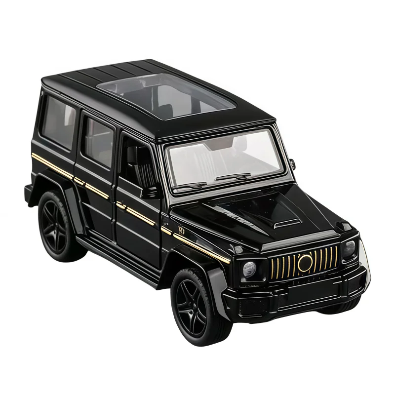 1:36 Alloy Off-Road Car Model, Die-Casting Process, Can Open Door Rewind, Children's Boy Collection Gift, desktop Decoration