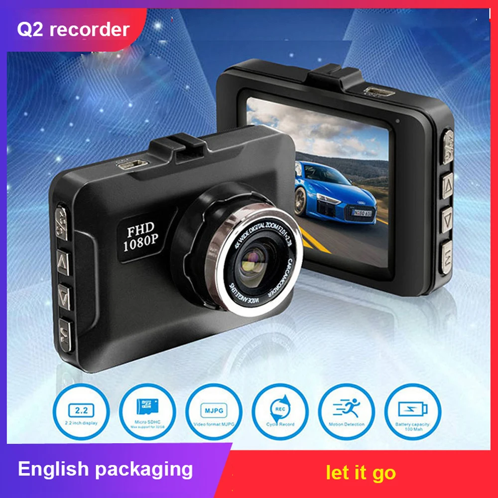 

Car DVR Video Recorder Dash Camera 1080P Portable Recorder Full HD G Sensor Portable Cycle Recording Dash Cam Dashcam