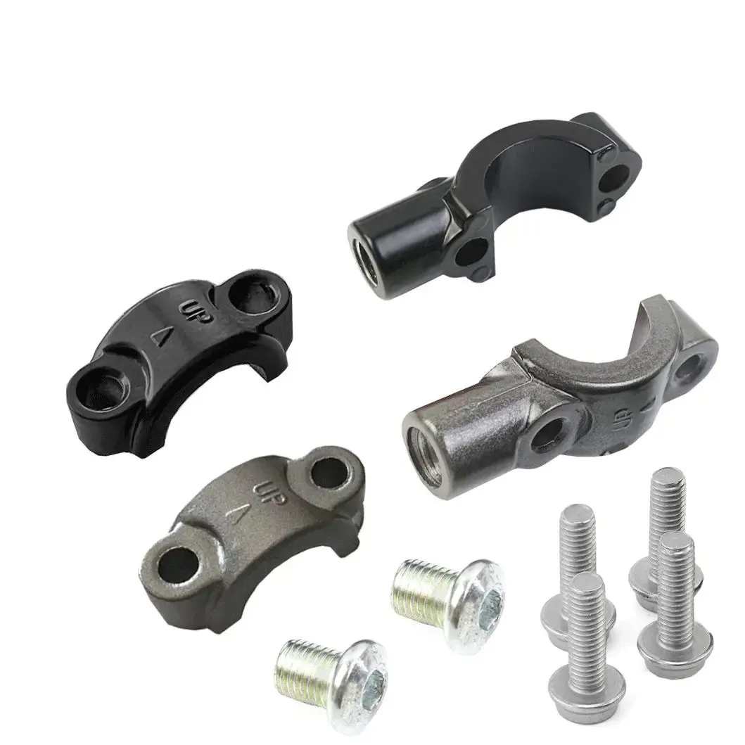 Support universel de rétroviseur 7/8" 22mm pour maître-cylindre de frein/embrayage, avec base de fixation et boulons M10