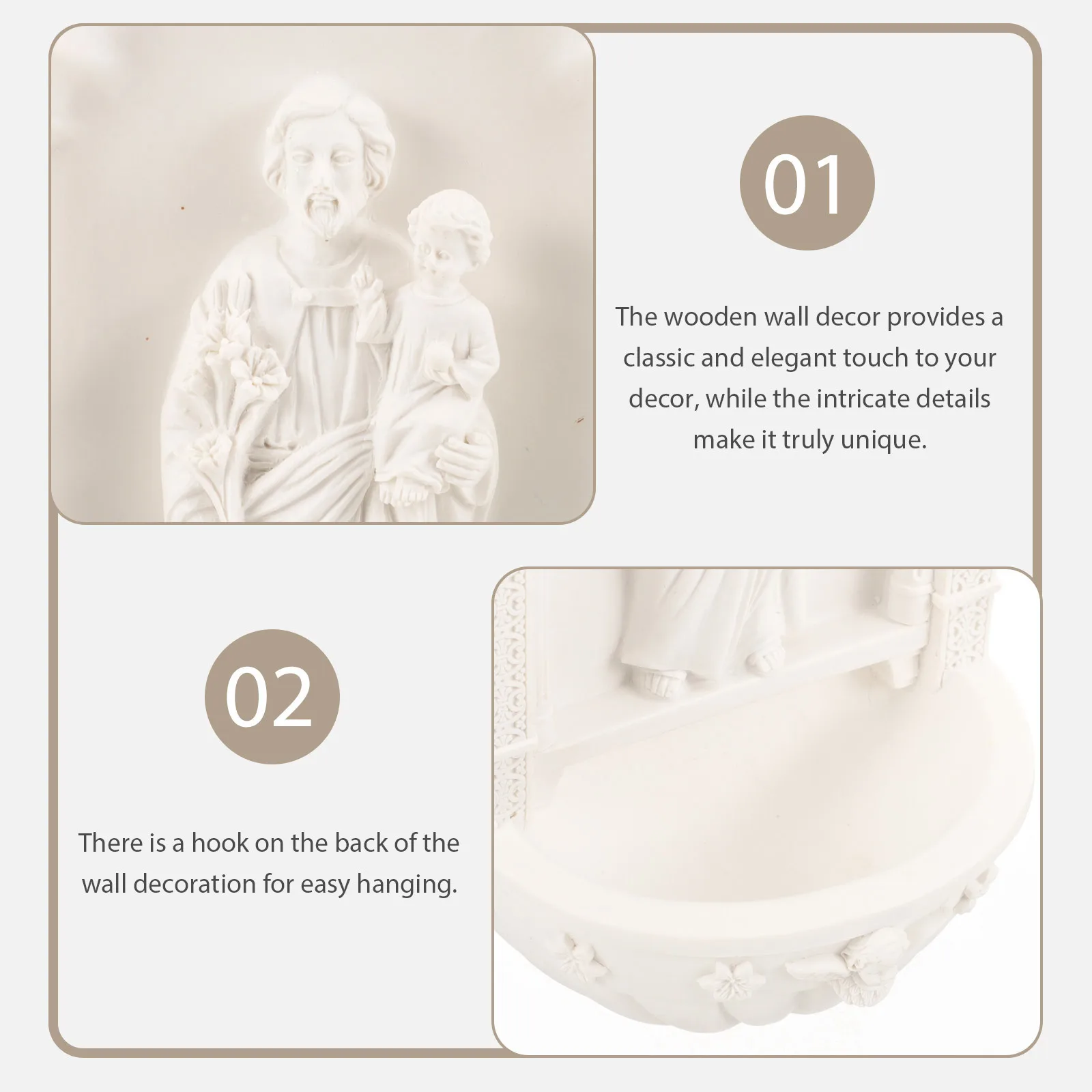 

Jesus Resin Ornament Exquisite Craft Miniature Jesus Desktop Catholic Home Office Church Decoration Resin Craft Decor