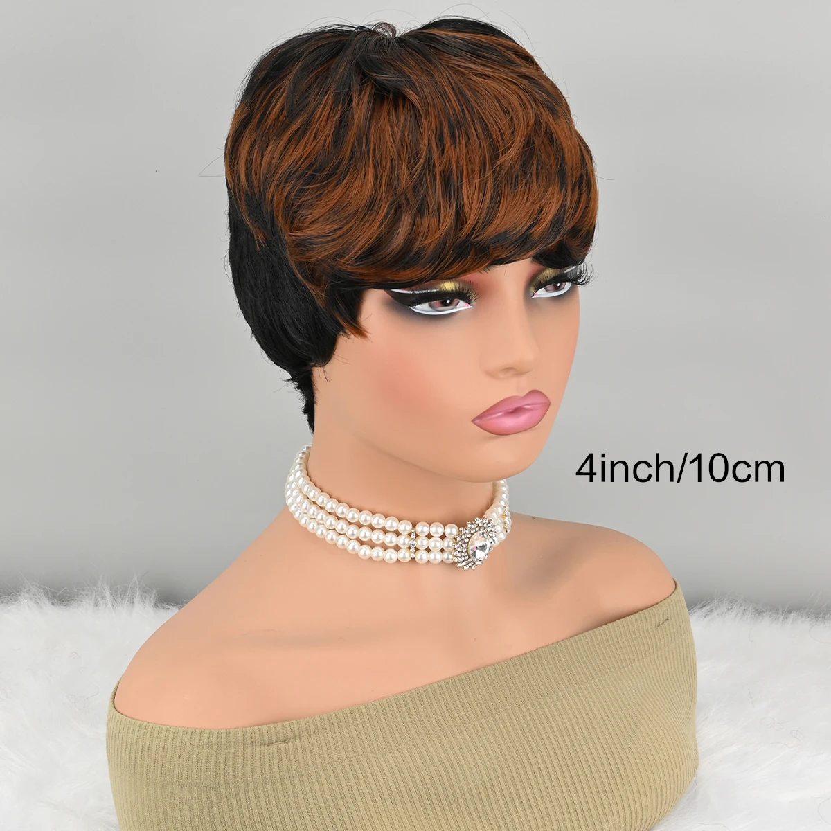 Curly Wigs Pixie Short Wigs for Black Women Short Natural Curly Wigs for Black Women Short Synthetic Wig image 4