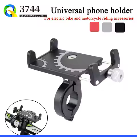 Bicycle Phone Holder Mount Universal Mobile Cell GPS Metal Riding MTB Motorcycle Stand Bracket Bike Moto Handlebar Antislip