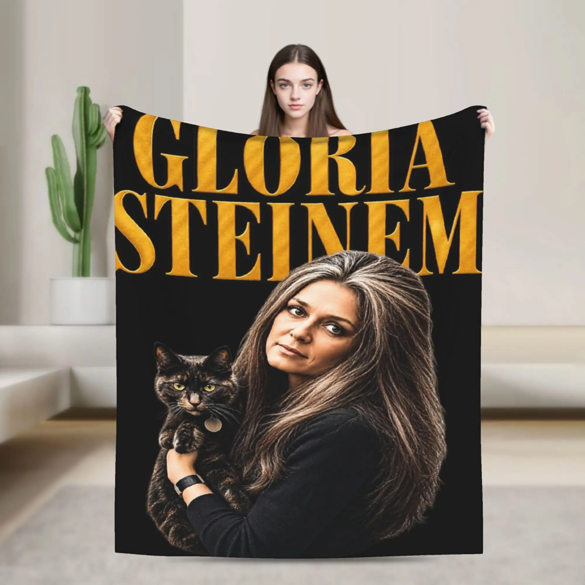 RIP Gloria Steinem  Blankets Super Soft Fleece Relax Gifts  Throw Blanket Plush Thin Quilt