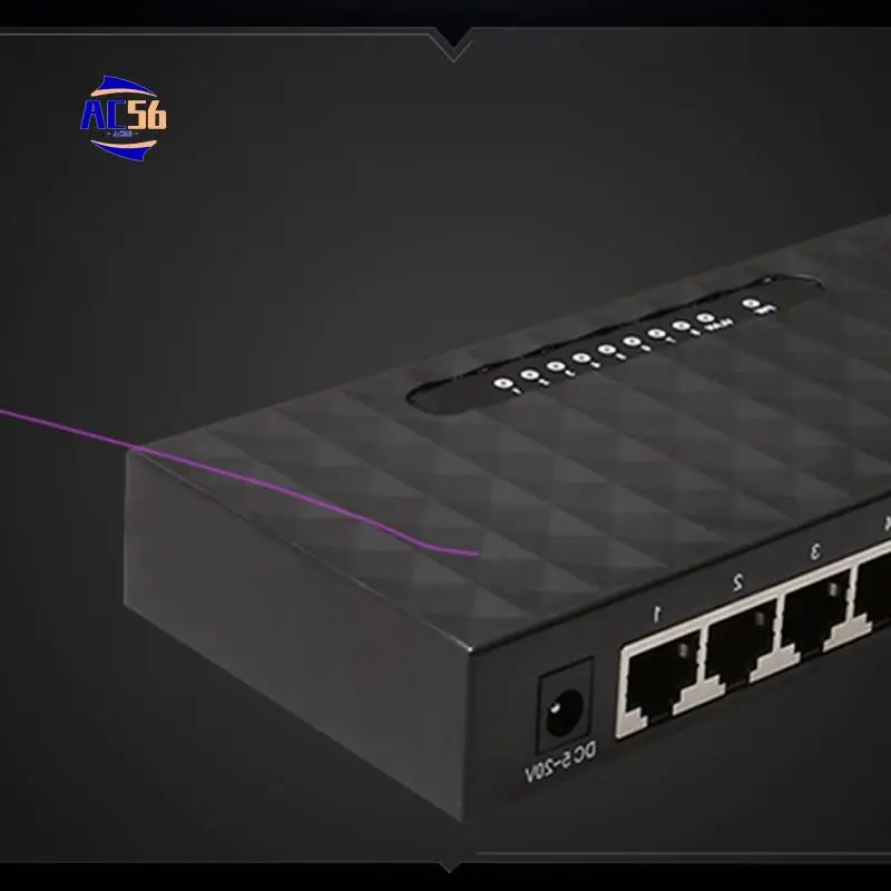 

AC56-8Port Gigabit Switch Ethernet Smart Switcher High Performance 1000Mbps Network Switch RJ45 Hub Internet Injector