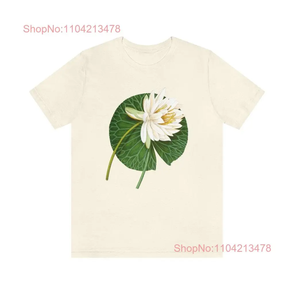 Lily Pad Vintage Illustration Print Crewneck T Shirt House Plant Botanical Jersey long or short sleeves