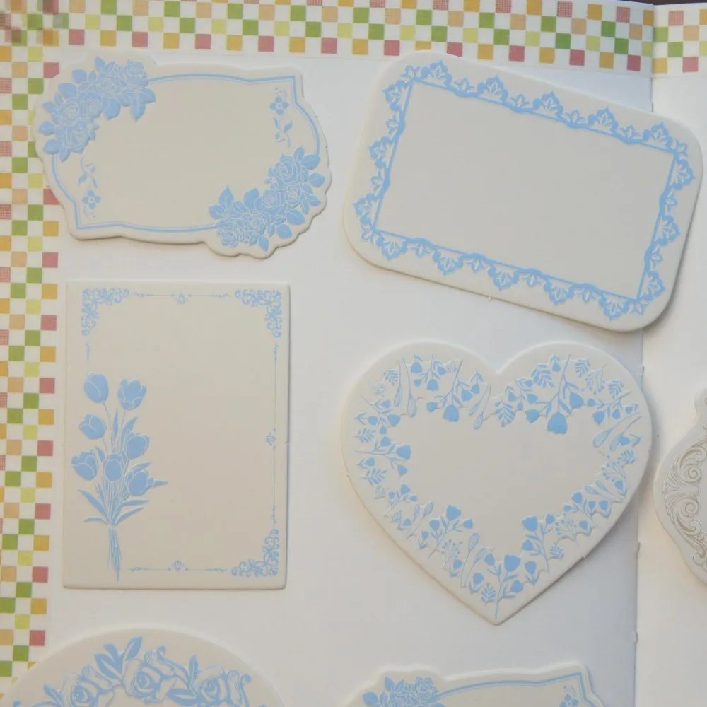 30 ورقة ملونة الإغاثة الحدود الإطار ورقة تصميم ورق الحرف هدية الديكور سكرابوكينغ اليدوية DIY بها بنفسك